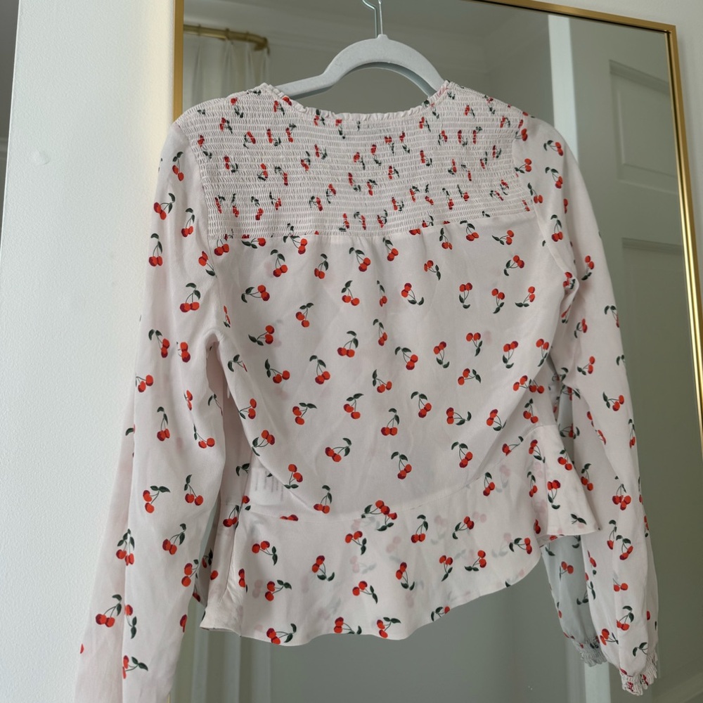Intermix Cherry Blouse. Great Condition - image 2
